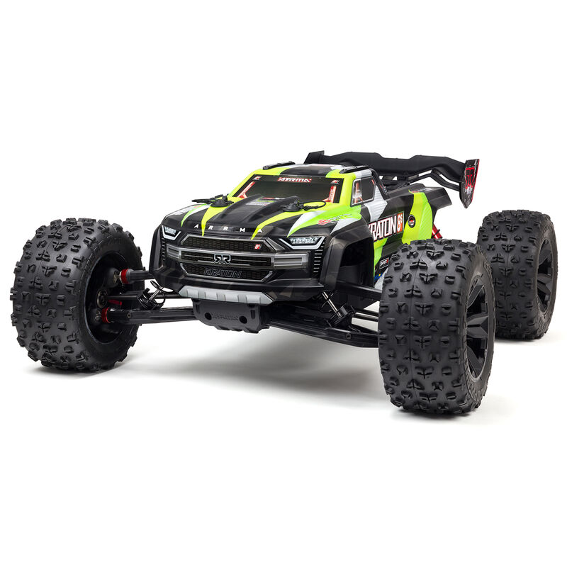 

Радиоуправляемая машинка монстр ARRMA 1:5 KRATON 4X4 8S BLX RTR зелёный