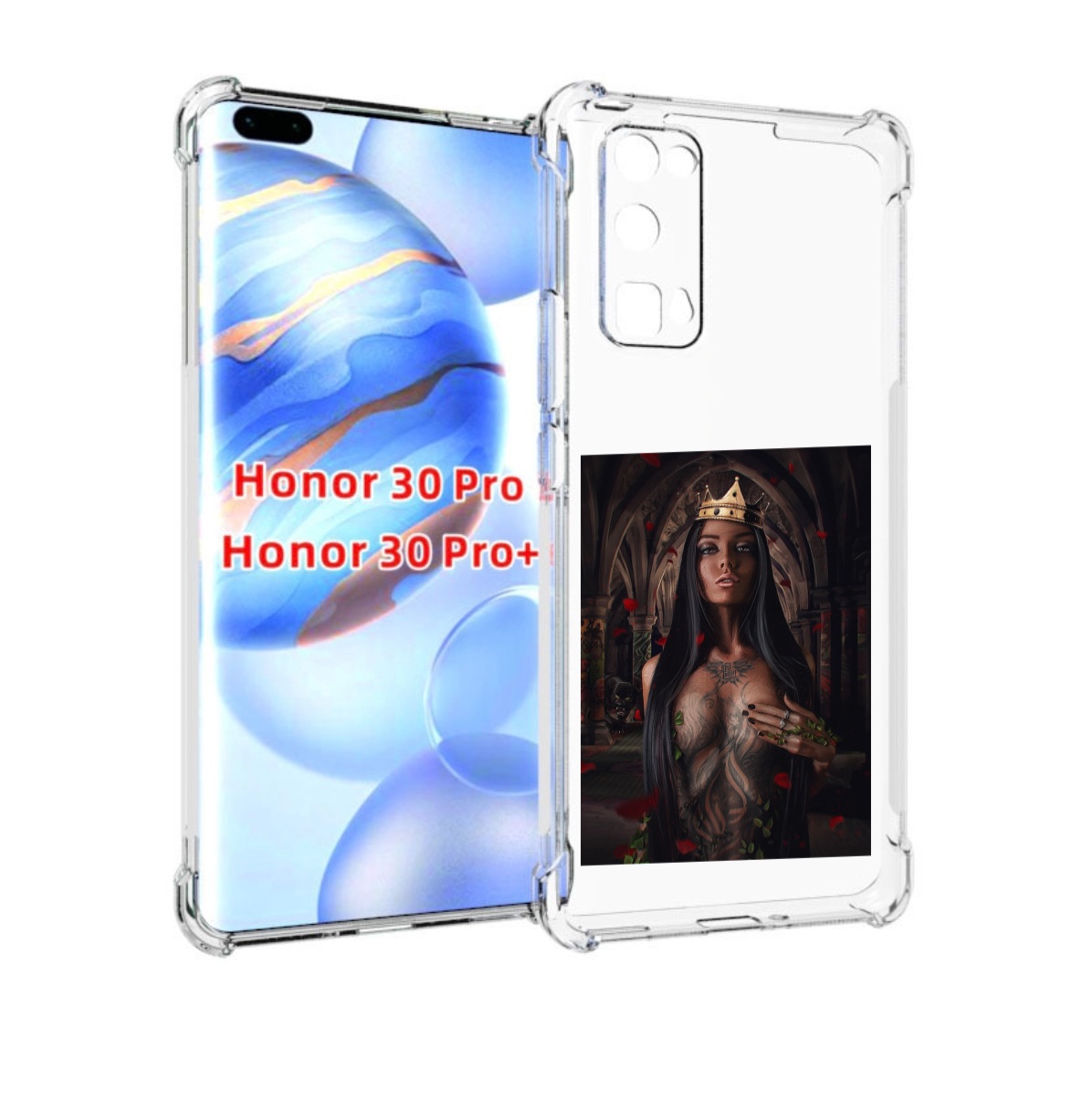 

Чехол бампер MyPads багровый-пик для Honor 30 Pro, Прозрачный, Tocco