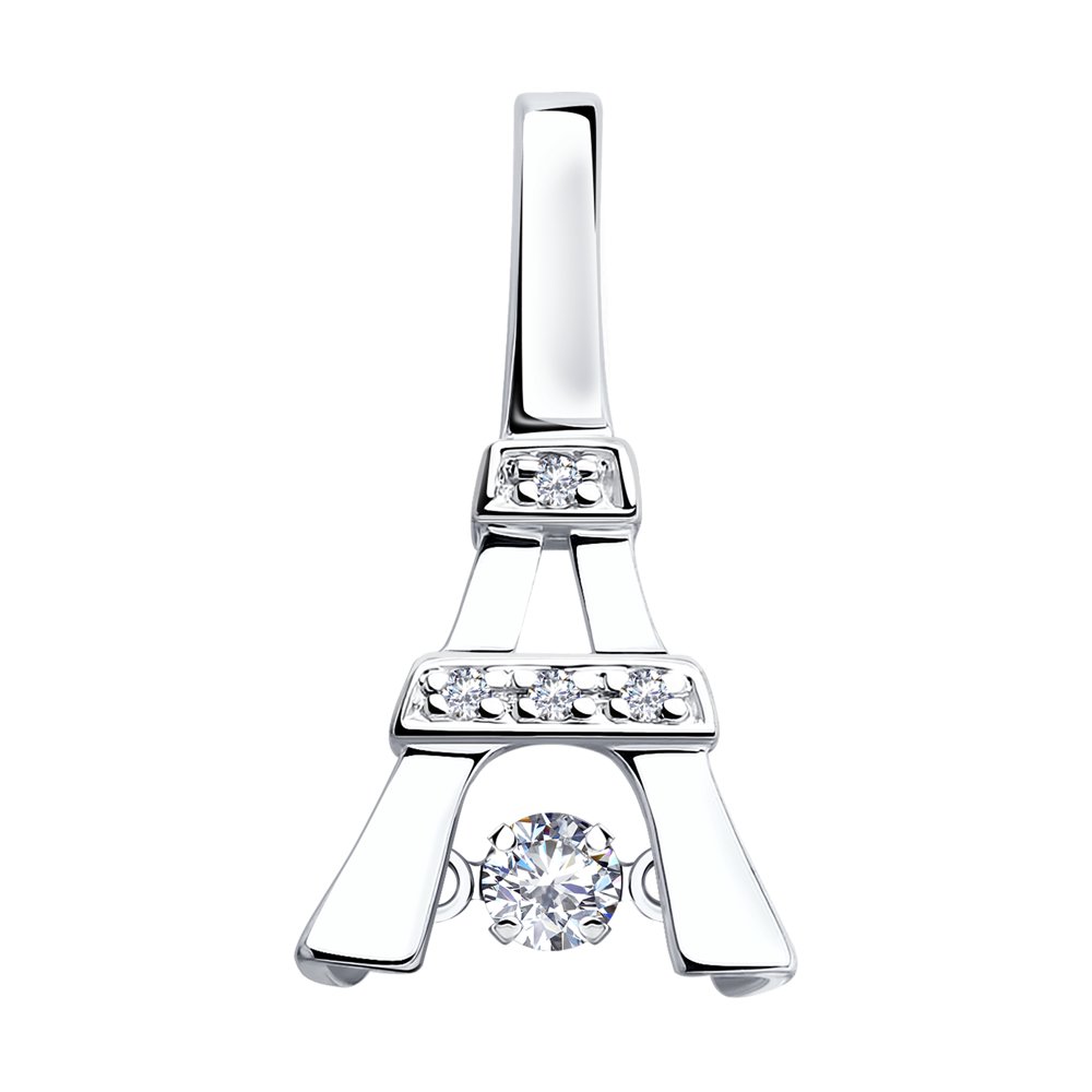 

Кулон из белого золота SOKOLOV Diamonds 1030741, бриллиант, 1030741