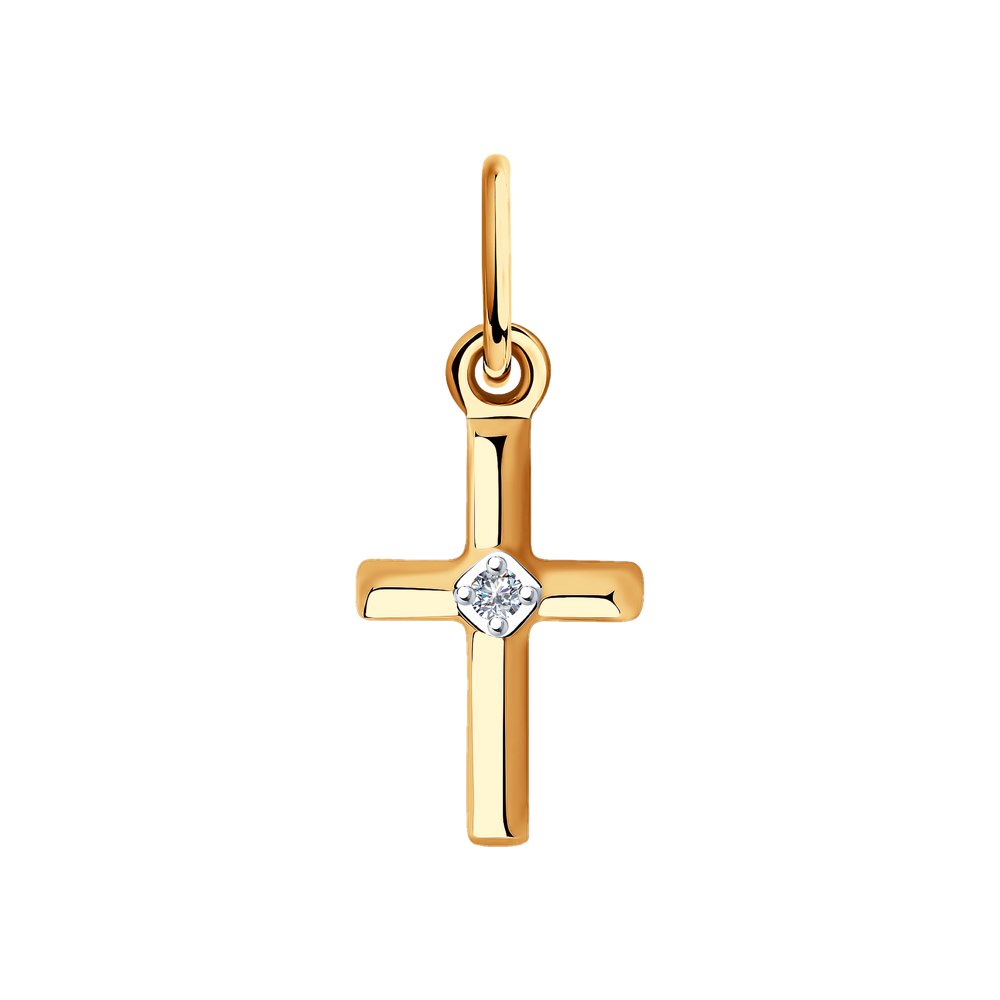 

Кулон из красного золота с бриллиантом SOKOLOV Diamonds 1030766, 1030766