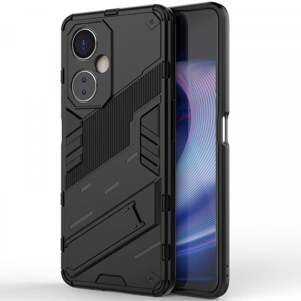 

Чехол-подставка RosCase Megatron для OnePlus Nord CE 3 с защитой камеры, Черный