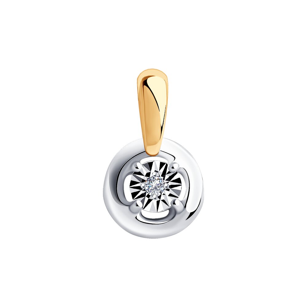 

Кулон из ювелирного сплава с бриллиантом SOKOLOV Diamonds 1030781, 1030781