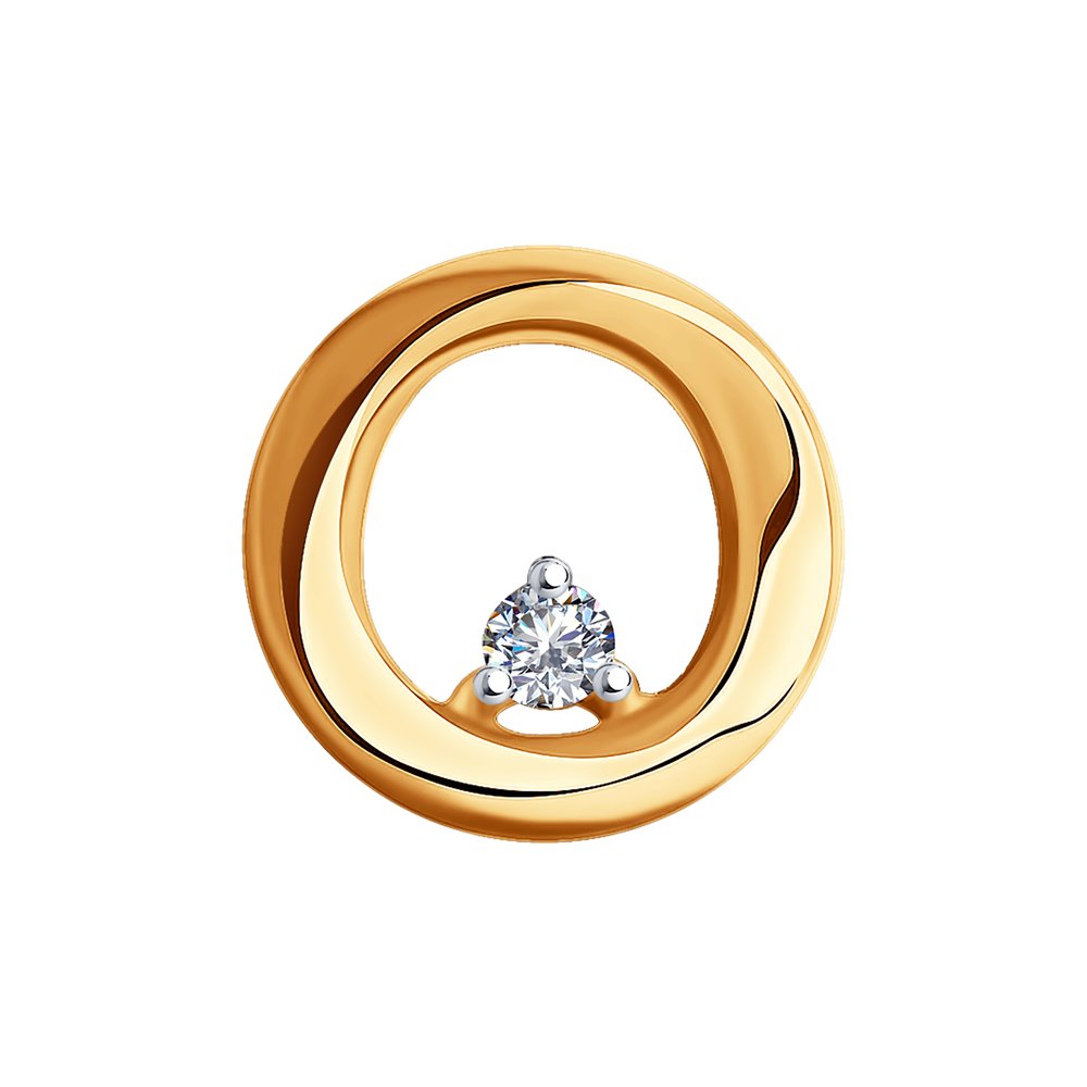 

Бегунок из красного золота SOKOLOV Diamonds 1030790, бриллиант, 1030790