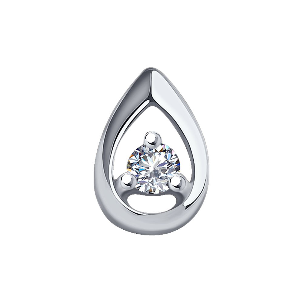 

Бегунок из белого золота SOKOLOV Diamonds 1030802, бриллиант, 1030802