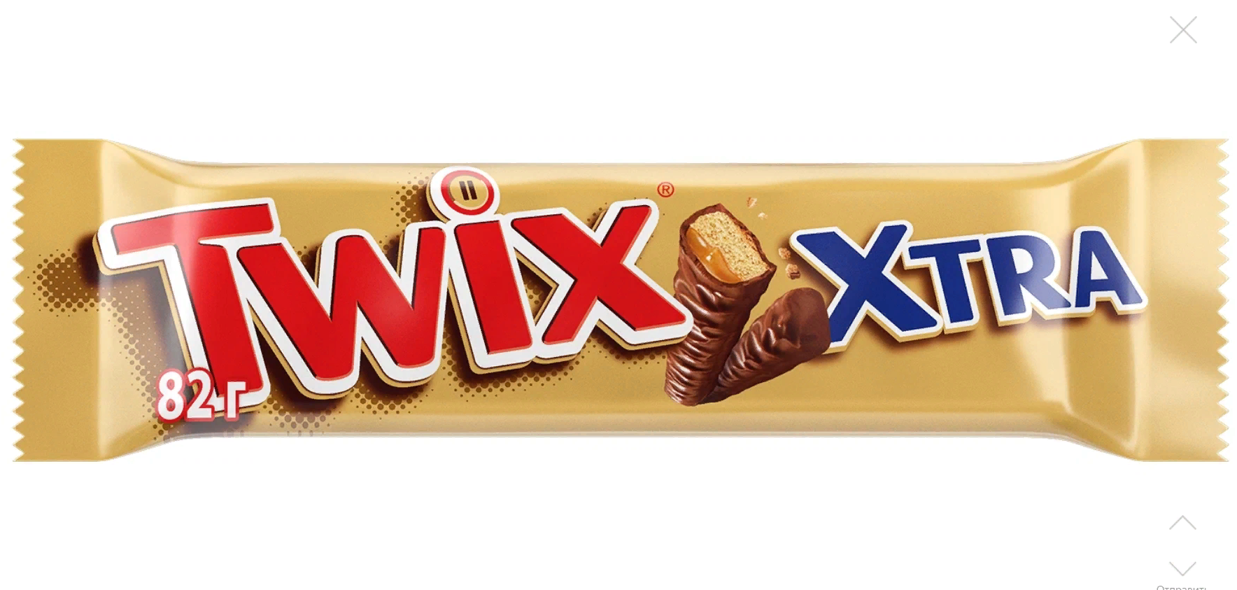 Шоколадный батончик Twix Xtra, 82г, (2шт.)
