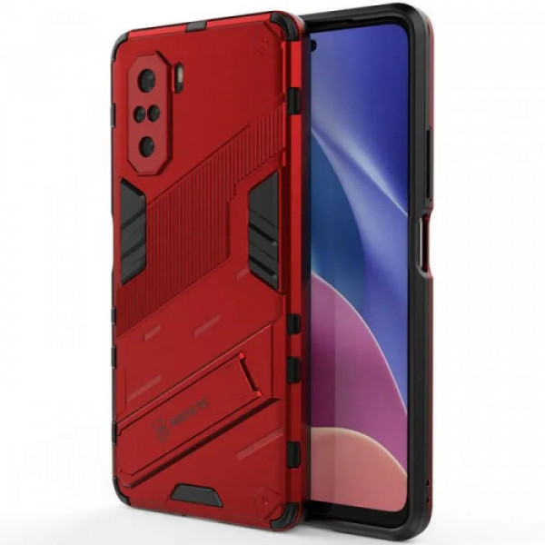 

Чехол-подставка RosCase Megatron для Xiaomi Poco F3 / Mi 11X (Pro) / Redmi K40 (Pro), Красный