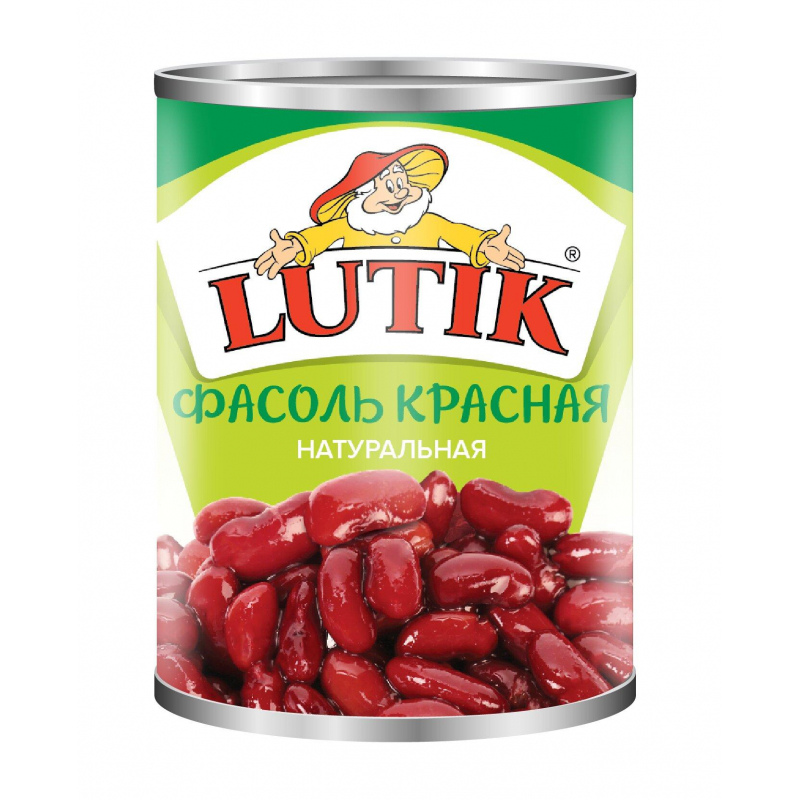 Консервация Фасоль красная LUTIK, 425мл, (2шт.)