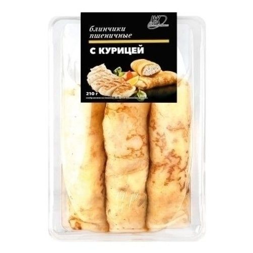 Блинчики МК пшеничные с курицей охлажденные 210 г