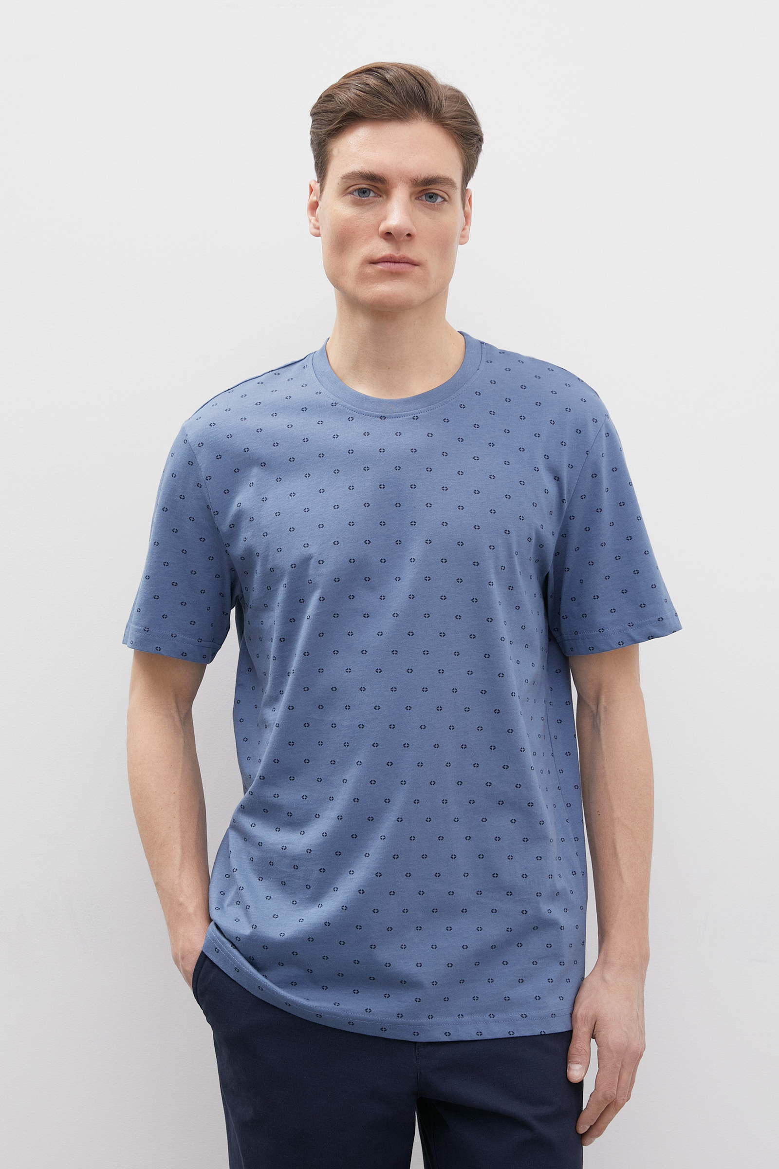 

Футболка мужская Finn Flare FBD21028 синяя 2XL, Синий, FBD21028