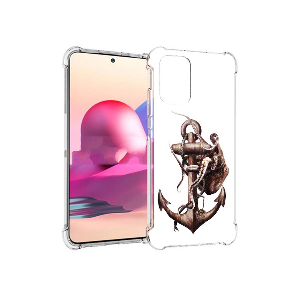 Чехол MyPads Tocco для Xiaomi Redmi Note 10S ржавый якорь (PT158704.257.579)