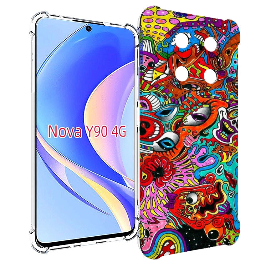 

Чехол MyPads разные абстракции яркие для Huawei Nova Y90 (CTR-LX1) / Enjoy 50 Pro, Tocco