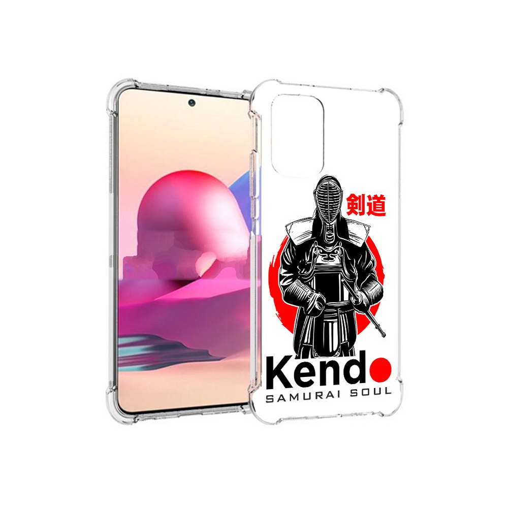 Чехол MyPads Tocco для Xiaomi Redmi Note 10S рисованый самурай (PT158704.257.581)