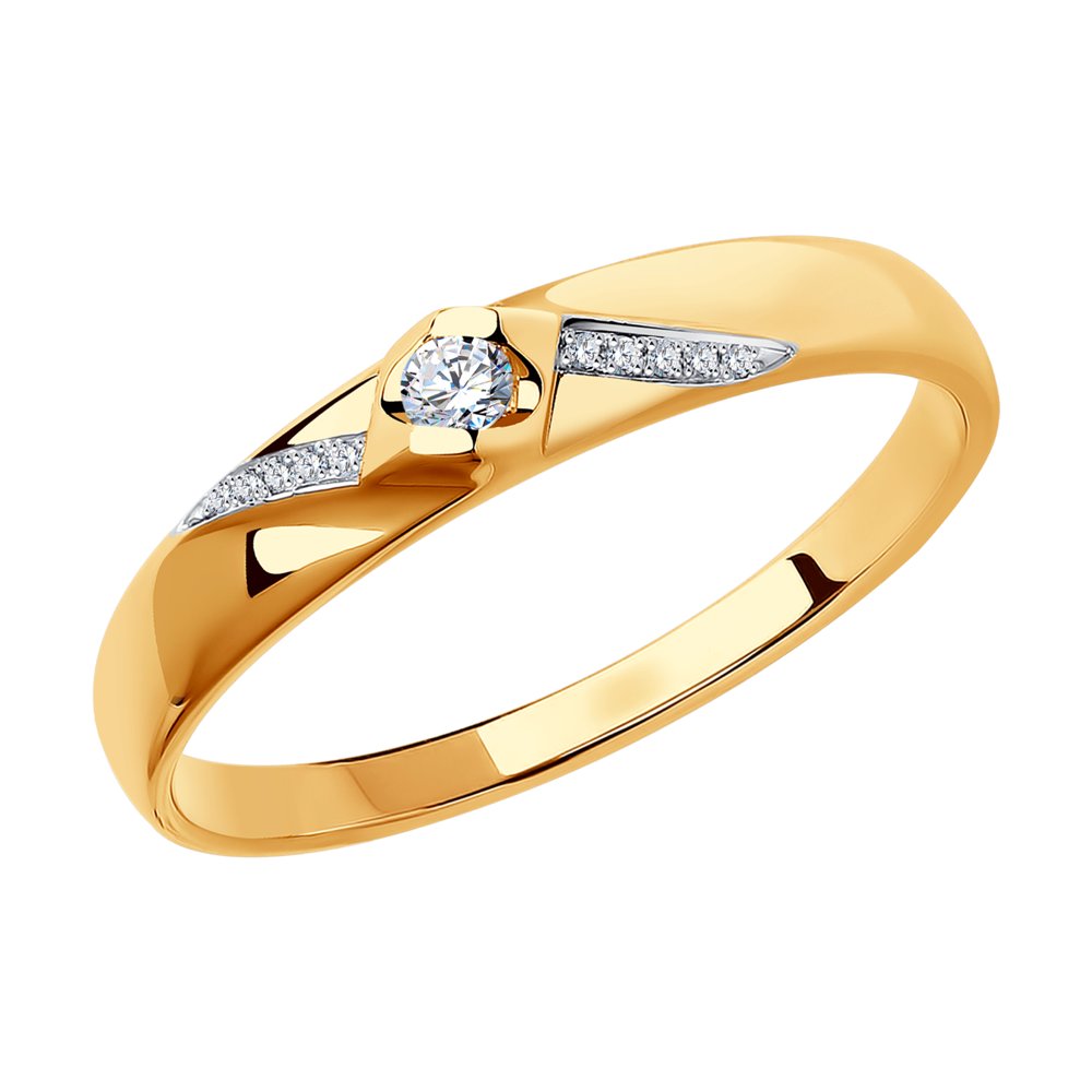 

Кольцо из золота р. 18,5 SOKOLOV Diamonds 1110098, бриллиант, 1110098