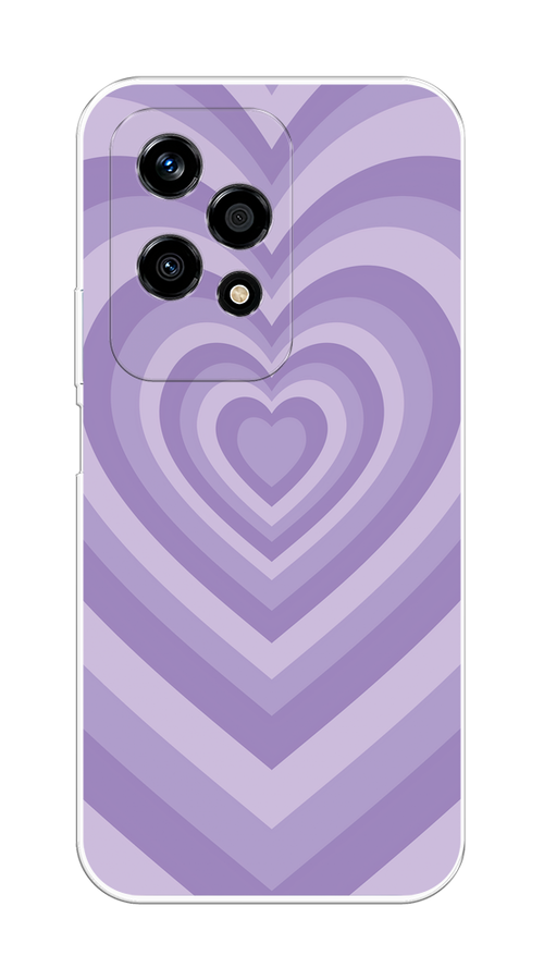 

Чехол на Honor 200 Lite "Violet heart latte", Фиолетовый, 6124650-1