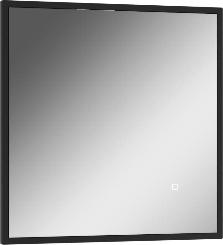 Зеркало Домино Graffo 600х600 графит матовый с подсветкой зеркало relisan alisa 600х600 с подсветкой черное