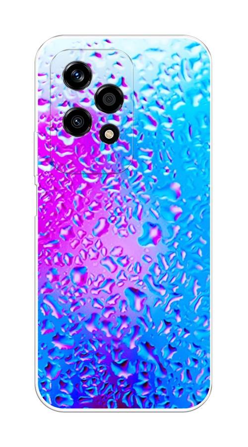 

Чехол на Honor 200 Lite "Капли на стекле", Бирюзовый;розовый, 6124650-1