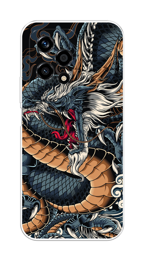 

Чехол на Honor 200 Lite "Japanese Dragon", Коричневый;черный;синий, 6124650-1