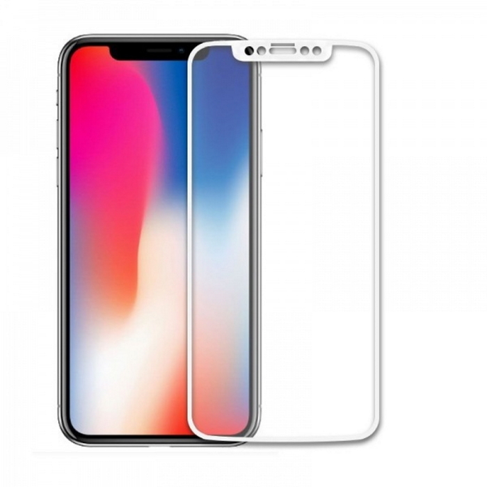 

Защитное стекло на iPhone X/XS/11 Pro (5.8), 3D белый, X-CASE