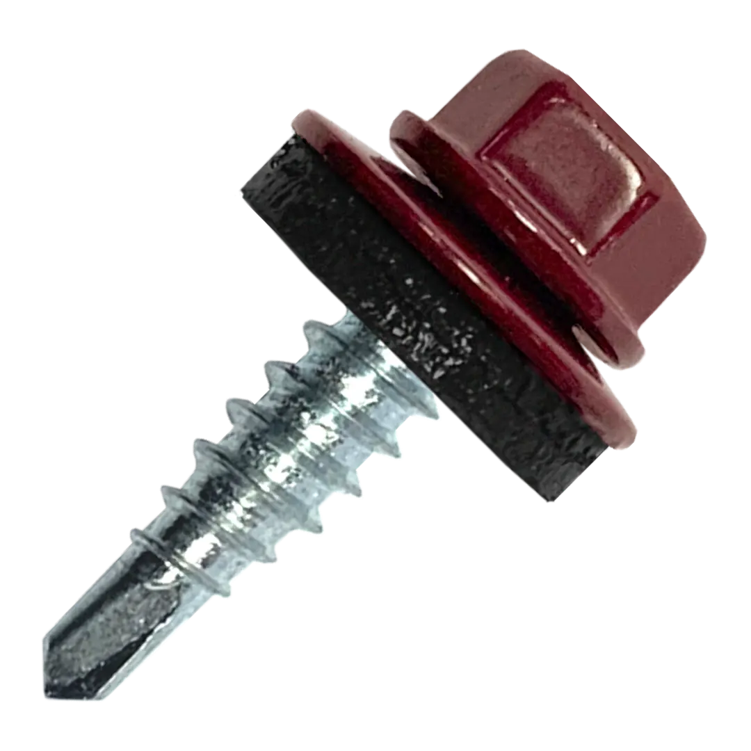 

Саморезы кровельные с буром Daxmer оцинкованные 4.8x19 200 шт. цвет красный