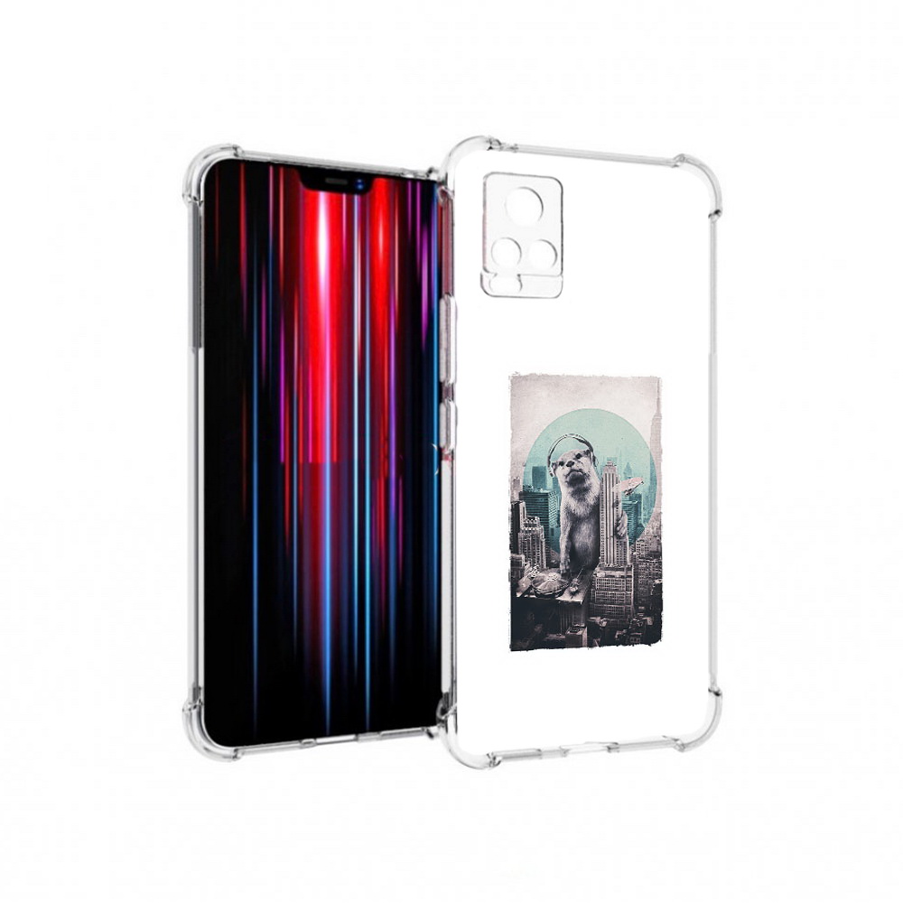 Чехол MyPads Tocco для Vivo V20 PRO выдра в городе (PT226964.386.283)