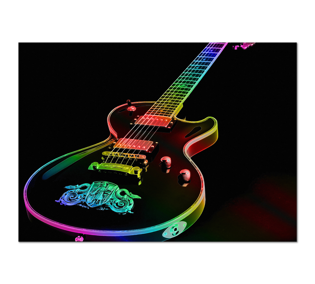 

Картина интерьерная на холсте Poly Print Art Гитара-3 50х70 см.