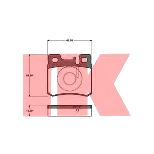

Колодки тормозные Nk 223315