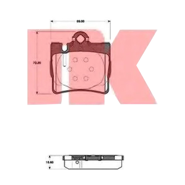 

Тормозные колодки Nk 223354