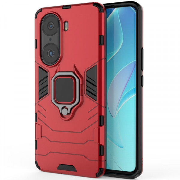 

Чехол RosCase Transformer Ring под магнитный держатель для Honor 60 Pro, Красный