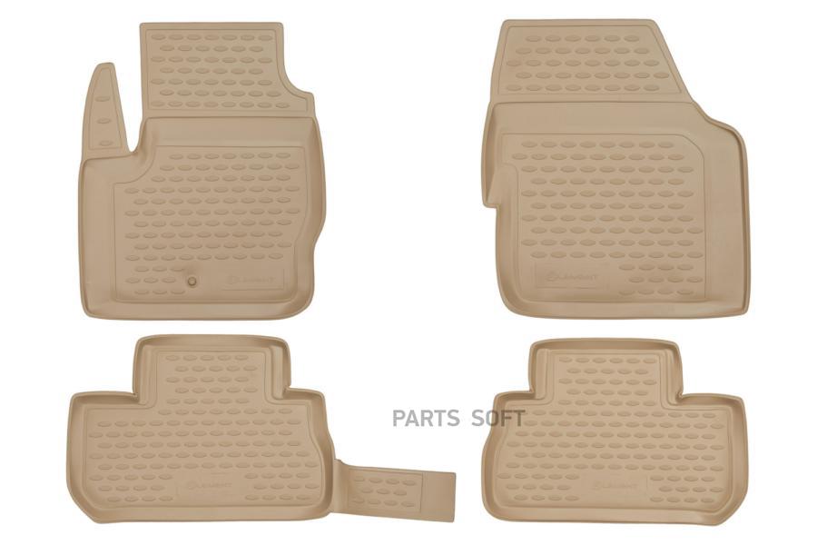 

Коврики в салон Land Rover Freelander 07) 4 шт. (полиуретан бежевые)