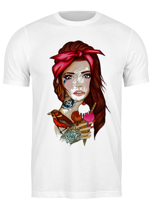 

Футболка мужская Printio Bad girl 670028 белая L, Белый, Bad girl 670028