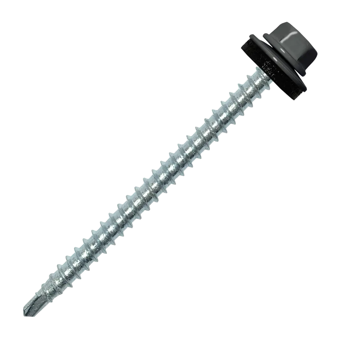 

Саморезы кровельные с буром Daxmer оцинкованные 4.8x64 50 шт. цвет серый