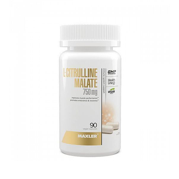 Цитруллин MAXLER L-Citruline Malate 750 мг, 90 капсул