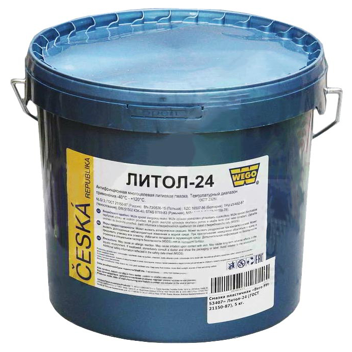 Смазка пластичная Вего РУС 53407 Литол-24 (ГОСТ 21150-87), 5 кг.