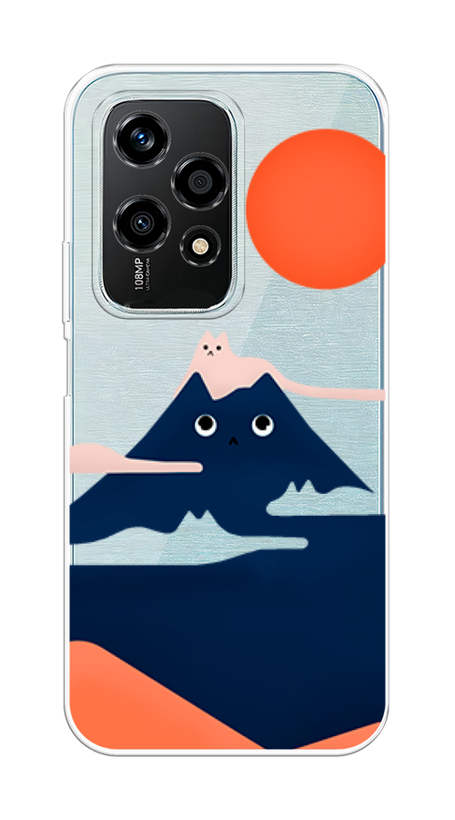 

Чехол на Honor 200 Lite "Кот-гора", Черный;оранжевый, 6124650-1