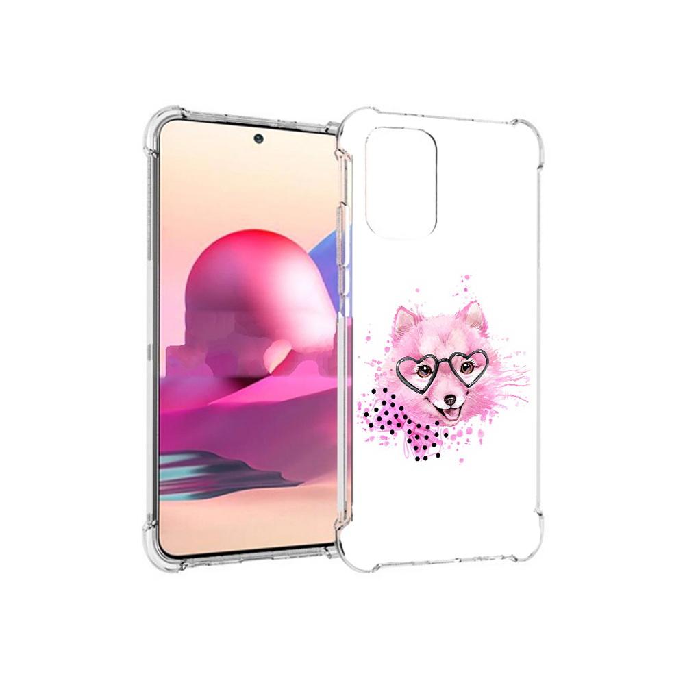 

Чехол MyPads Tocco для Xiaomi Redmi Note 10S розовый волченок (PT158704.257.585), Прозрачный, Tocco