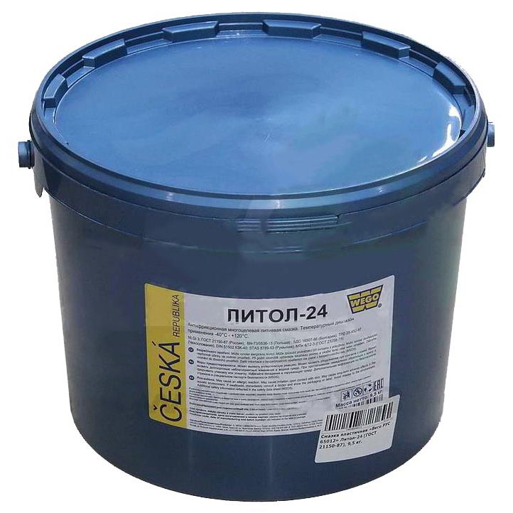 Смазка пластичная Вего РУС 65012 Литол-24 (ГОСТ 21150-87), 9,5 кг.