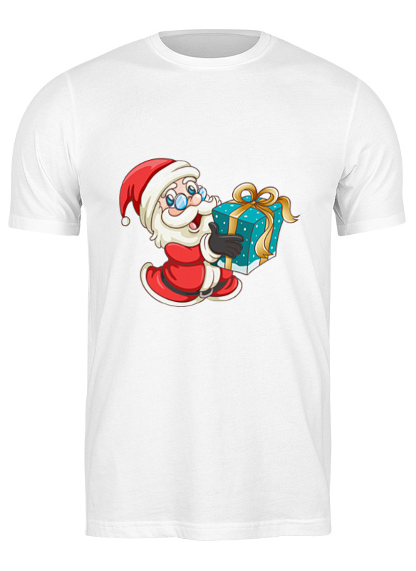 

Футболка мужская Printio Санта белая 3XL, Белый, Санта