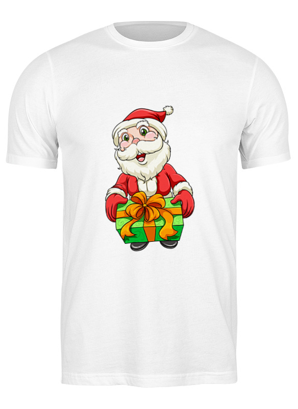 

Футболка мужская Printio Санта белая 3XL, Белый, Санта