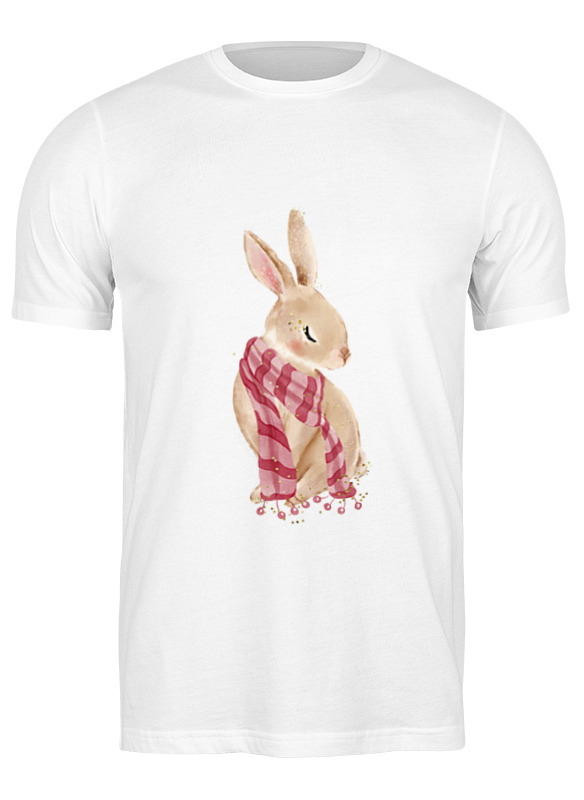 

Футболка мужская Printio Кролик белая 3XL, Белый, Кролик