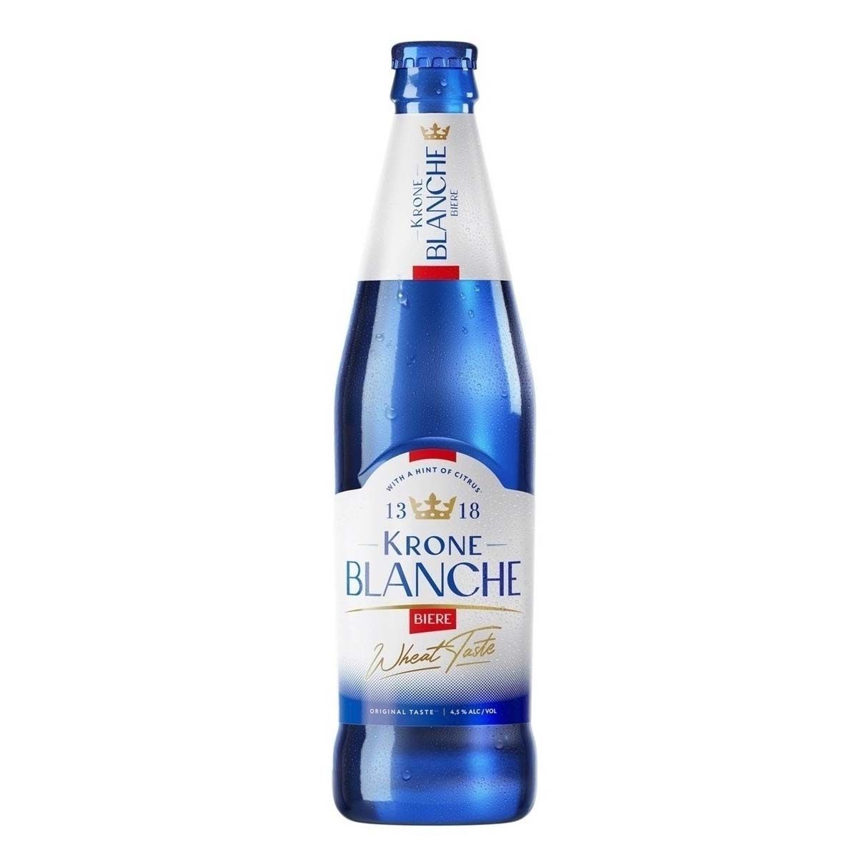 Пивной напиток Krone Blanche Biere светлый фильтрованный пастеризованный 450 мл KRONE светлое