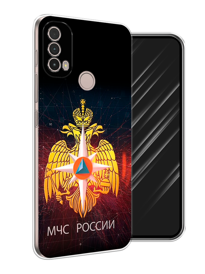 

Чехол Awog на Nokia C100 "МЧС России", Черный;желтый;красный, 125350-5