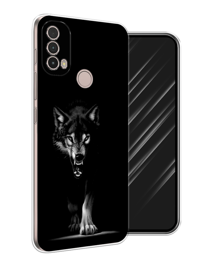 

Чехол Awog на Nokia C100 "Волк выходит из ночи", Серый;черный;белый, 125350-1