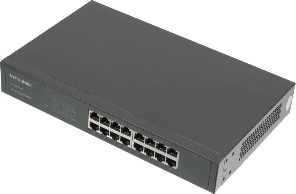 

Коммутатор TP-Link TL-SG1016D черный, TL-SG1016D
