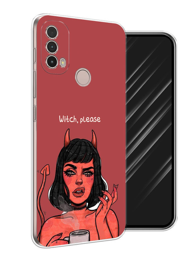 

Чехол Awog на Nokia C100 "Evil Girl", Красный;черный, 125350-6