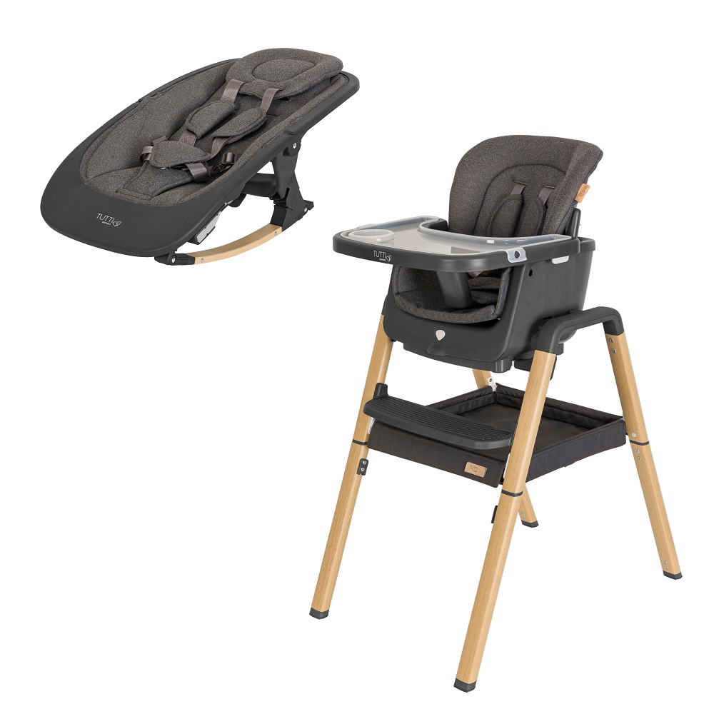Стул Tutti Bambini для кормления High chair NOVA Complete Grey/Oak 611010/3590B стульчик для кормления tutti bambini растущий high chair nova