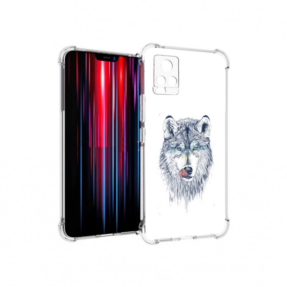 

Чехол MyPads Tocco для Vivo V20 PRO голодгый волк (PT226964.386.292), Прозрачный, Tocco