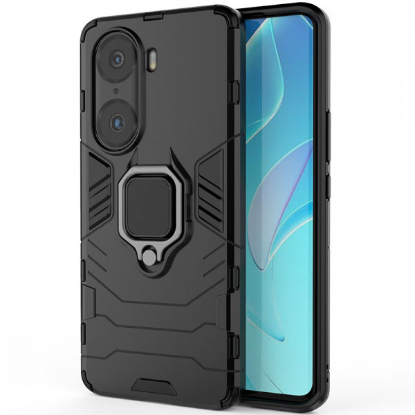 

Чехол RosCase Transformer Ring под магнитный держатель для Honor 60 Pro, Черный