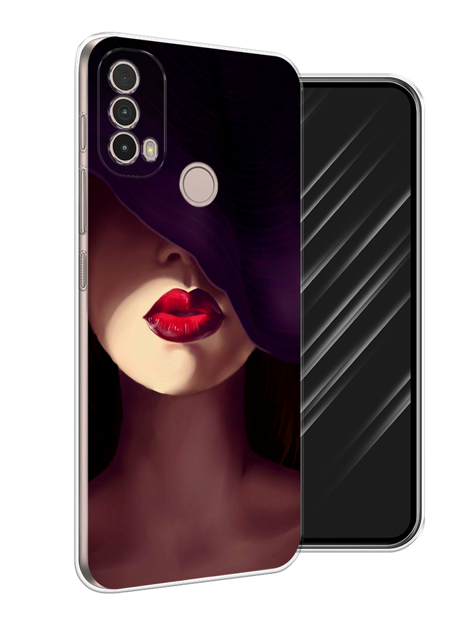 

Чехол Awog на Nokia C100 "Красные губы", Черный;бежевый;красный, 125350-7