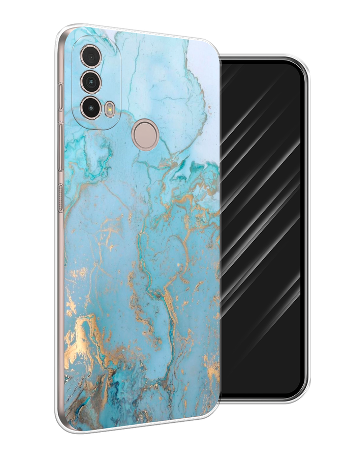 

Чехол Awog на Nokia C100 "Голубой мрамор рисунок", 125350-3