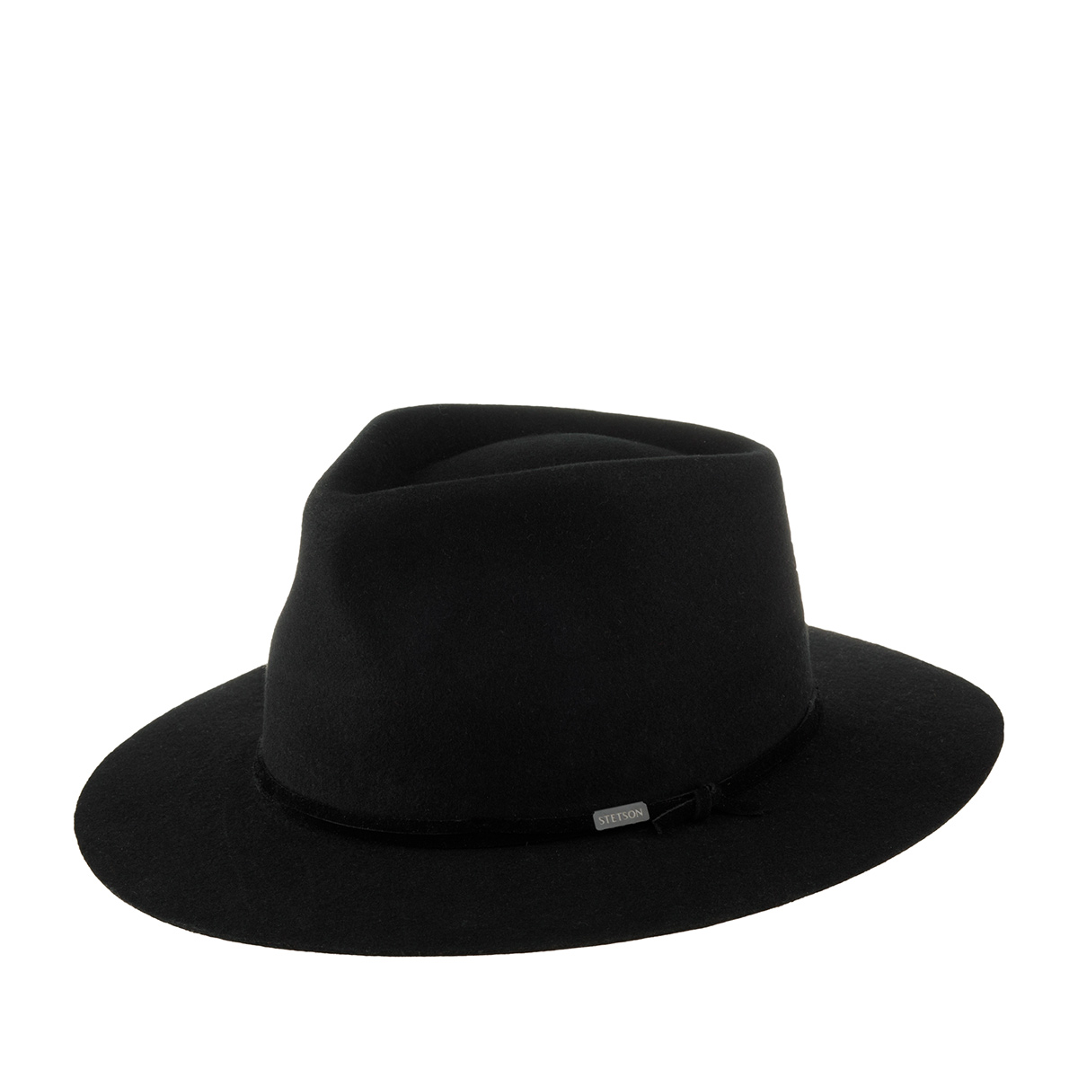 Шляпа унисекс Stetson 2198138 FEDORA WOOLFELT черная, р.59